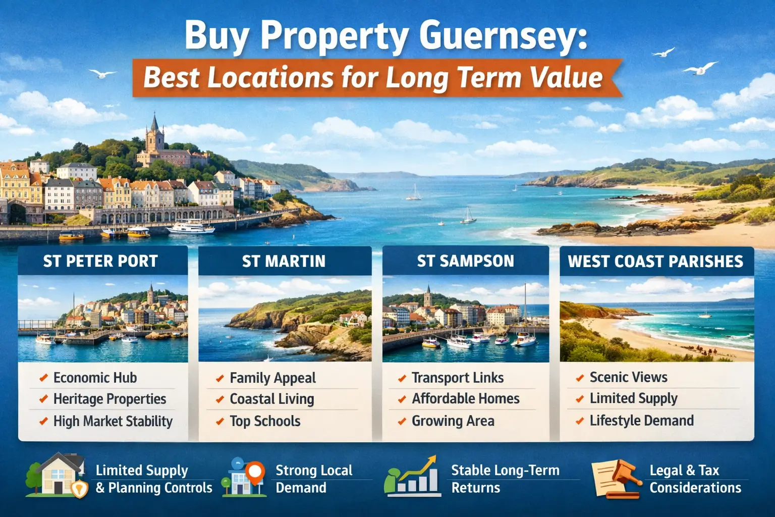 Buy Property Guernsey: Best Locations for Long Term Value