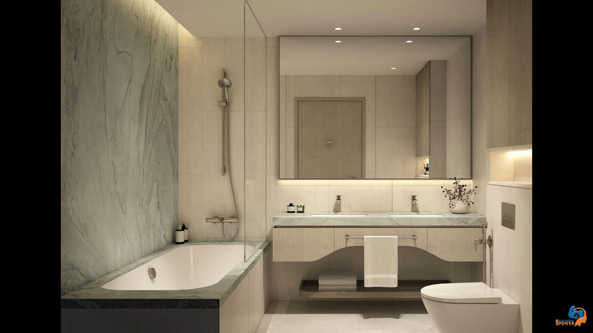 Thoughtfully Designed 2-BR plus Maid With Exceptional Space and Flow